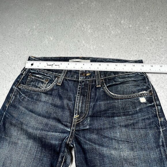 Vince Jeans Mens Size 30 Blue Distressed Straight Leg Denim USA Classic Pockets - Picture 5 of 11